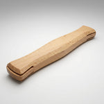 Ergonomic wooden ruler for leather