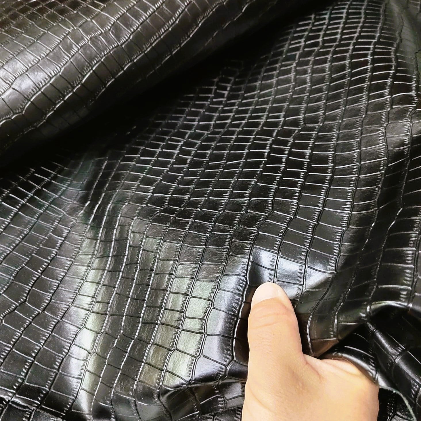 Boeuf gravé tanné noir pour l'artisanat