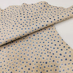 Curtido estampado en Azul y Beig para artesanos