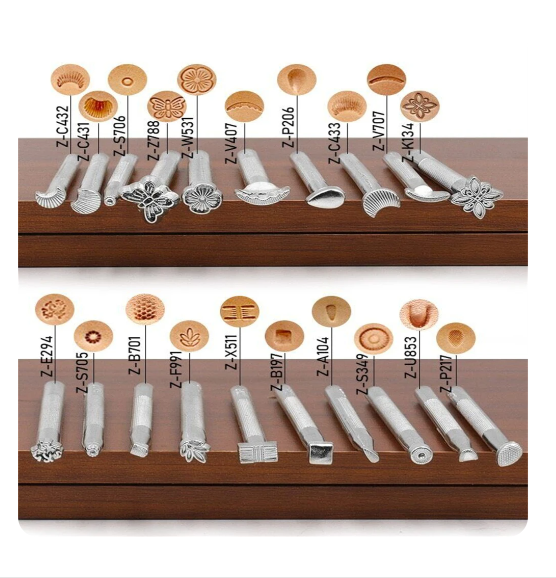 Offer Kit of 20 Stamps of Different Shapes for Making Leather Crafts