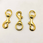 Mousqueton en laiton. 20 mm. Ils ne rouillent pas