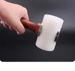 Teflon hammer with wooden handle for craft work