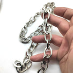 🔥 Cadena de Latón Inoxidable con Acabado Níquel – Calidad Premium 🔥(1 Unidad = 1 Metro)