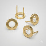 Pack de 4 Anillas 14 mm en Oro Fino – Elegancia Premium para tus Creaciones ✨