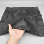 Cuero tipo collage en retales: carácter artesanal en cada pieza