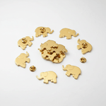 Elefante con Acabado en Oro Fino para Remachar – Un Detalle Exclusivo para tus Diseños 🐘✨