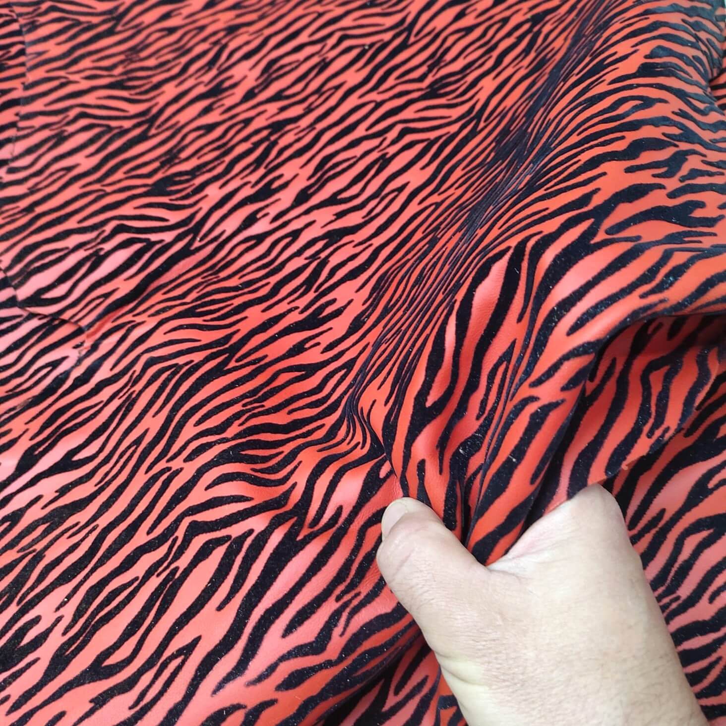 Printed goatskins