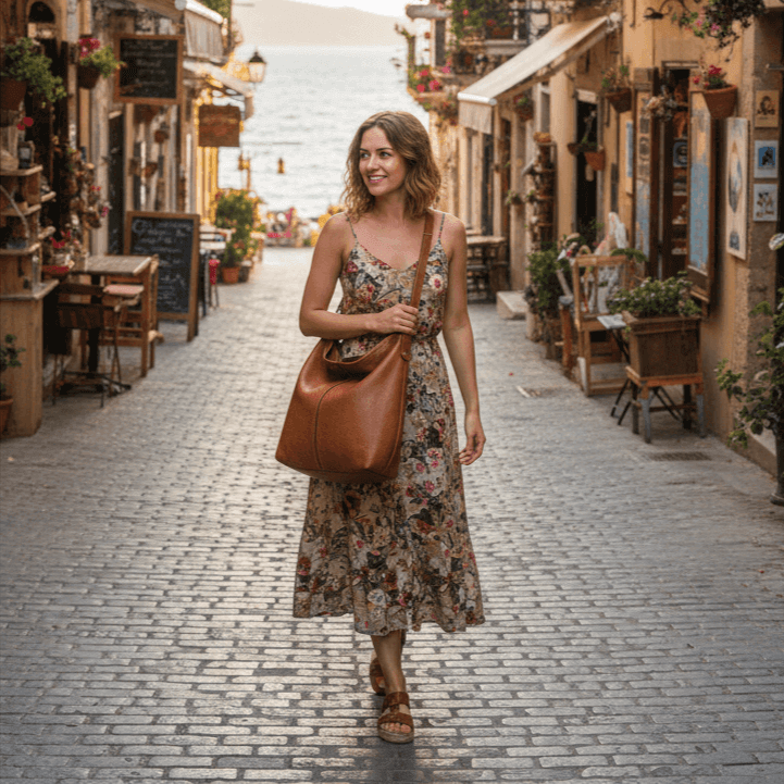 👜 Cuero Semirrígido Grabado de Ternera Marrón Claro – Elegancia y Resistencia para tus Proyectos Artesanales 🧵