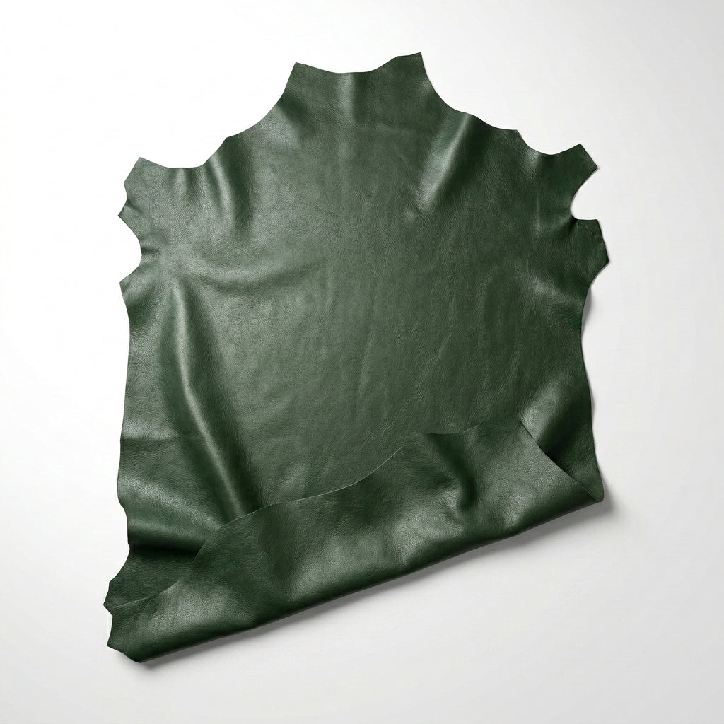 Cuero color verde premium