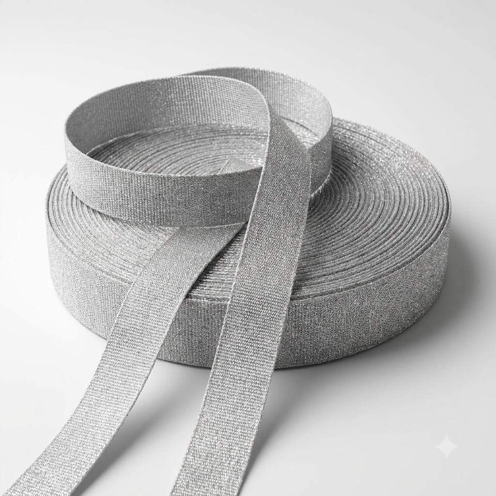 Cinta Premium 40 mm en Plata y Oro Envejecido – Elegancia para tus Creaciones ✨