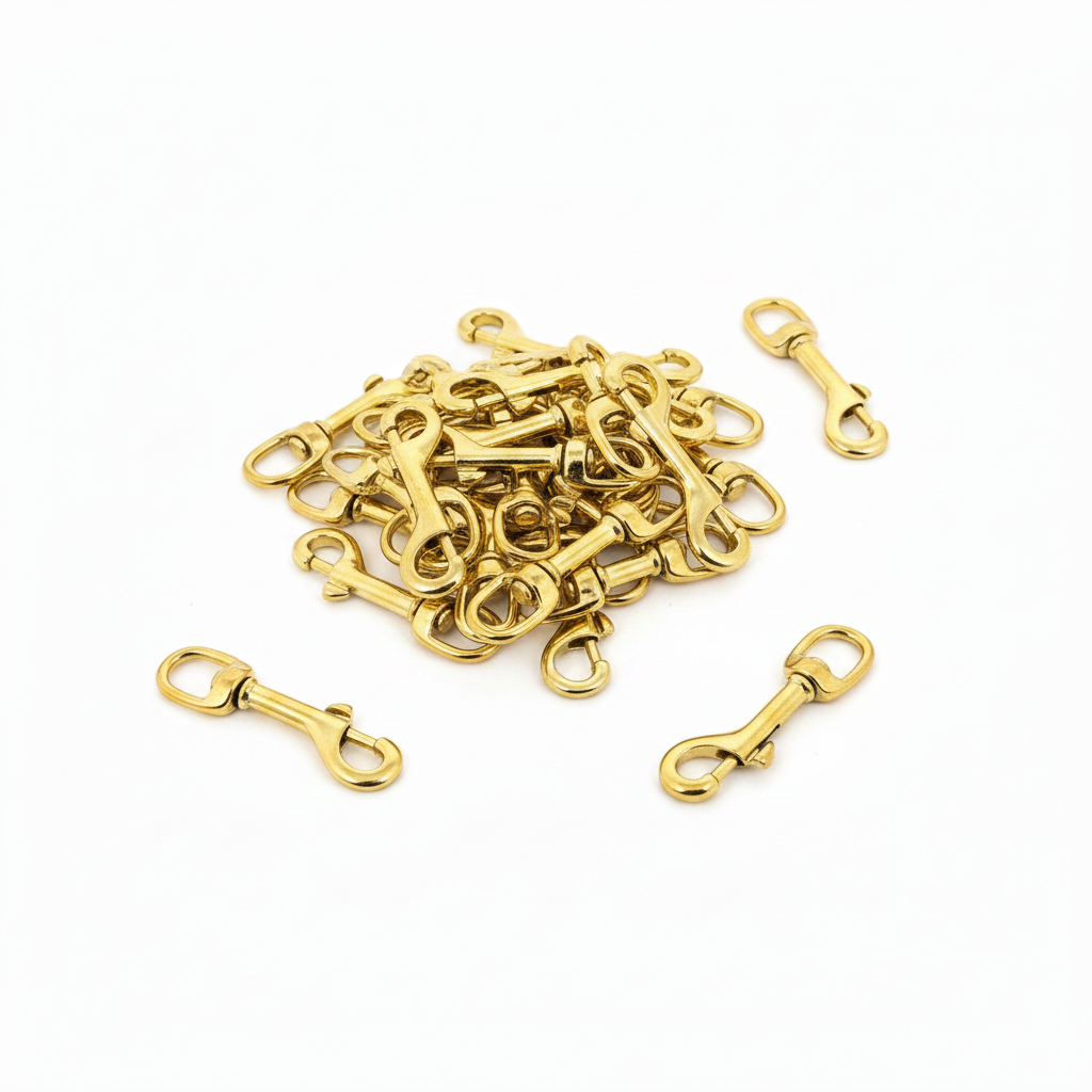 10 mm Brass Carabiner. Does not rust.