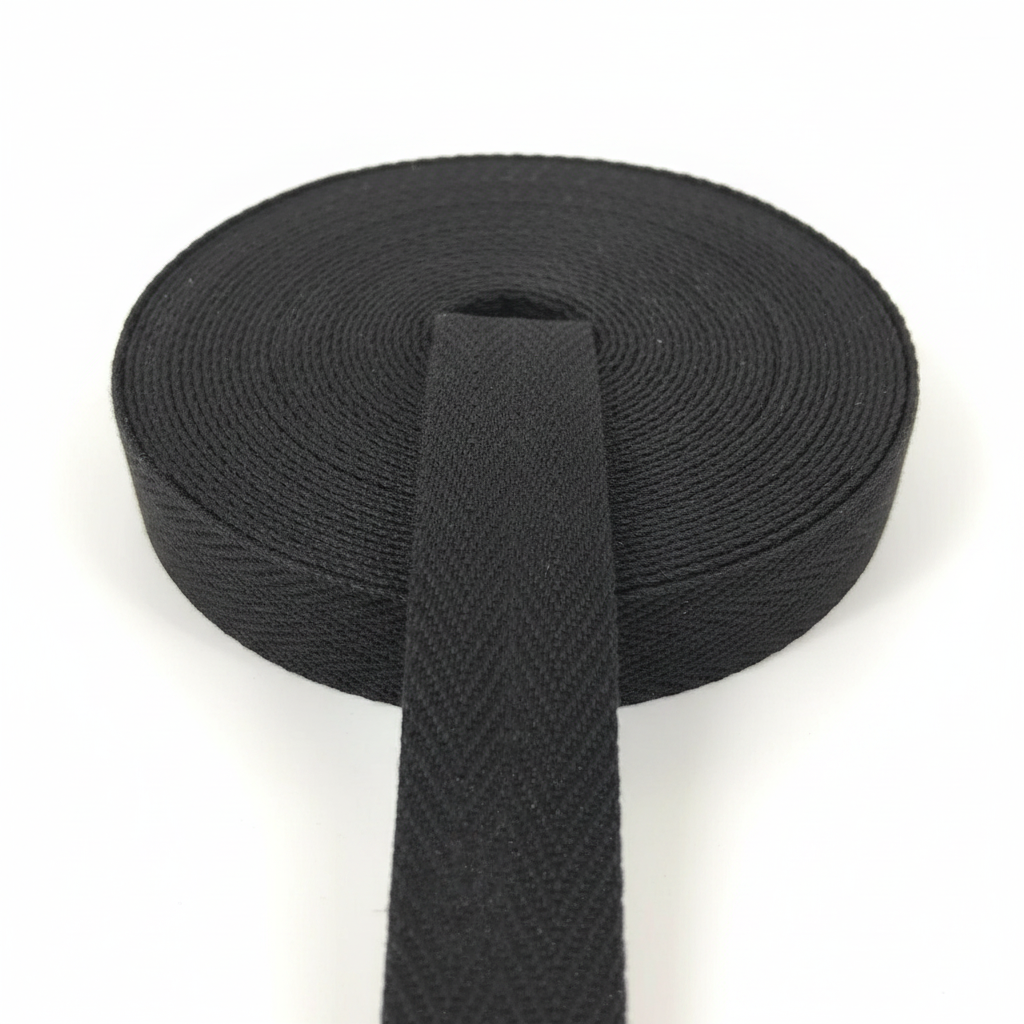 🧵 Cinta de algodón Premium de 30 mm para asas y cinturones. (1 Unidad = 1 Metro)