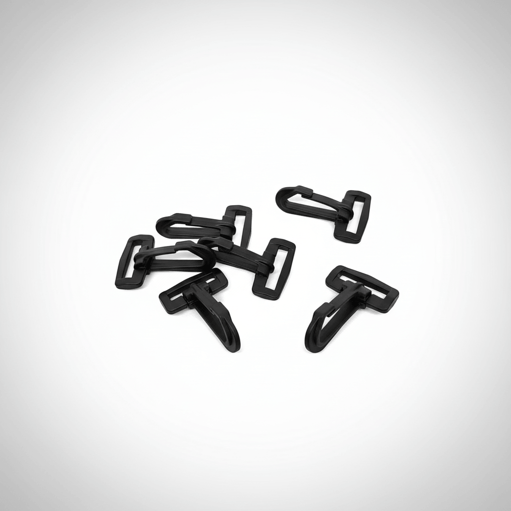 Black Plastic Carabiner for 30mm Webbing - Strong and High Quality