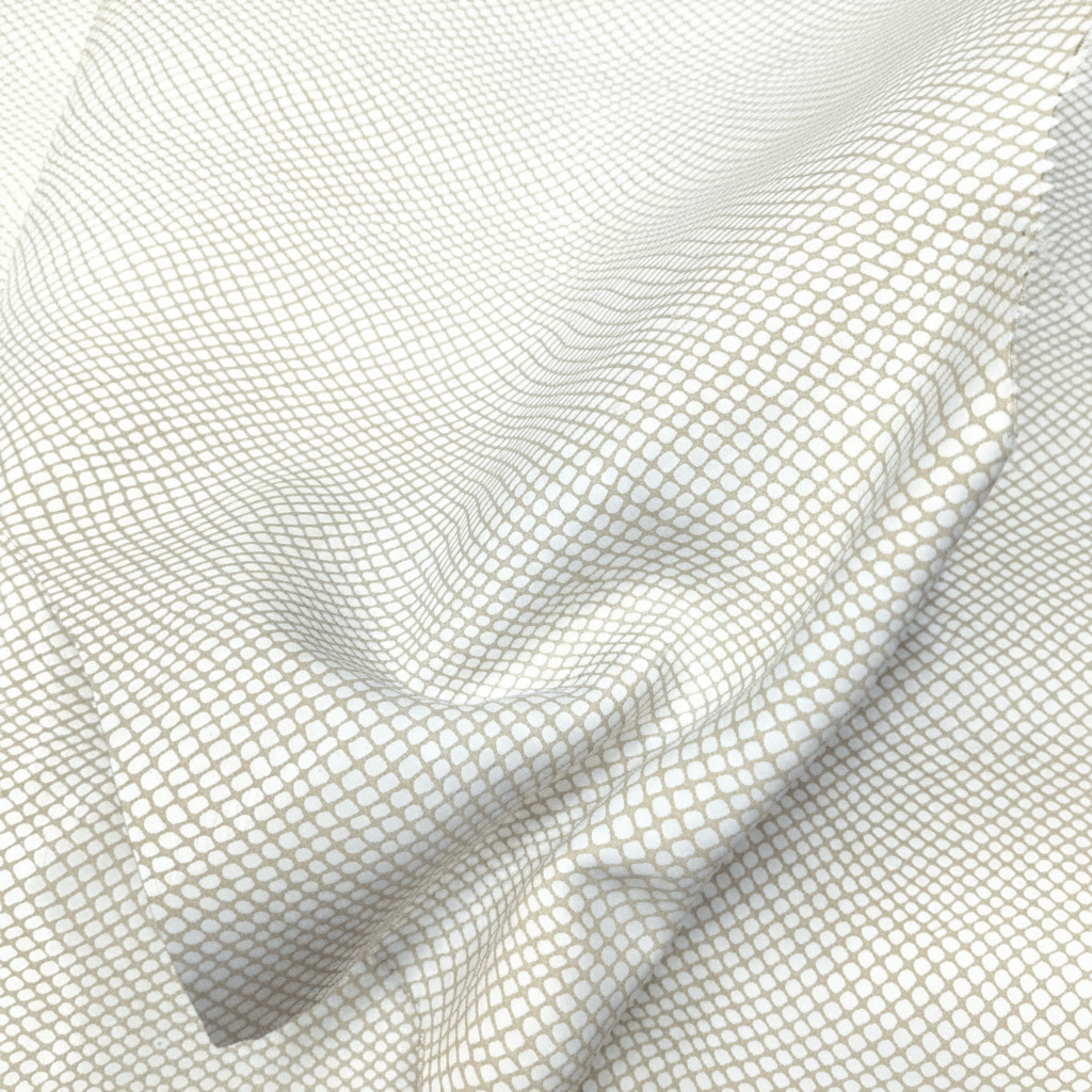 Cuero de Alta Calidad en Color Blanco Roto con Estampaciones a Rombos: Elegancia y Distinción para tus Manualidades
