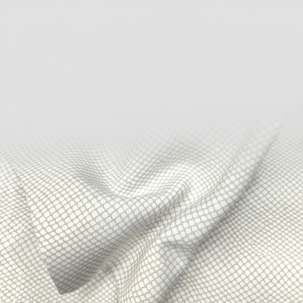 Cuero de Alta Calidad en Color Blanco Roto con Estampaciones a Rombos: Elegancia y Distinción para tus Manualidades