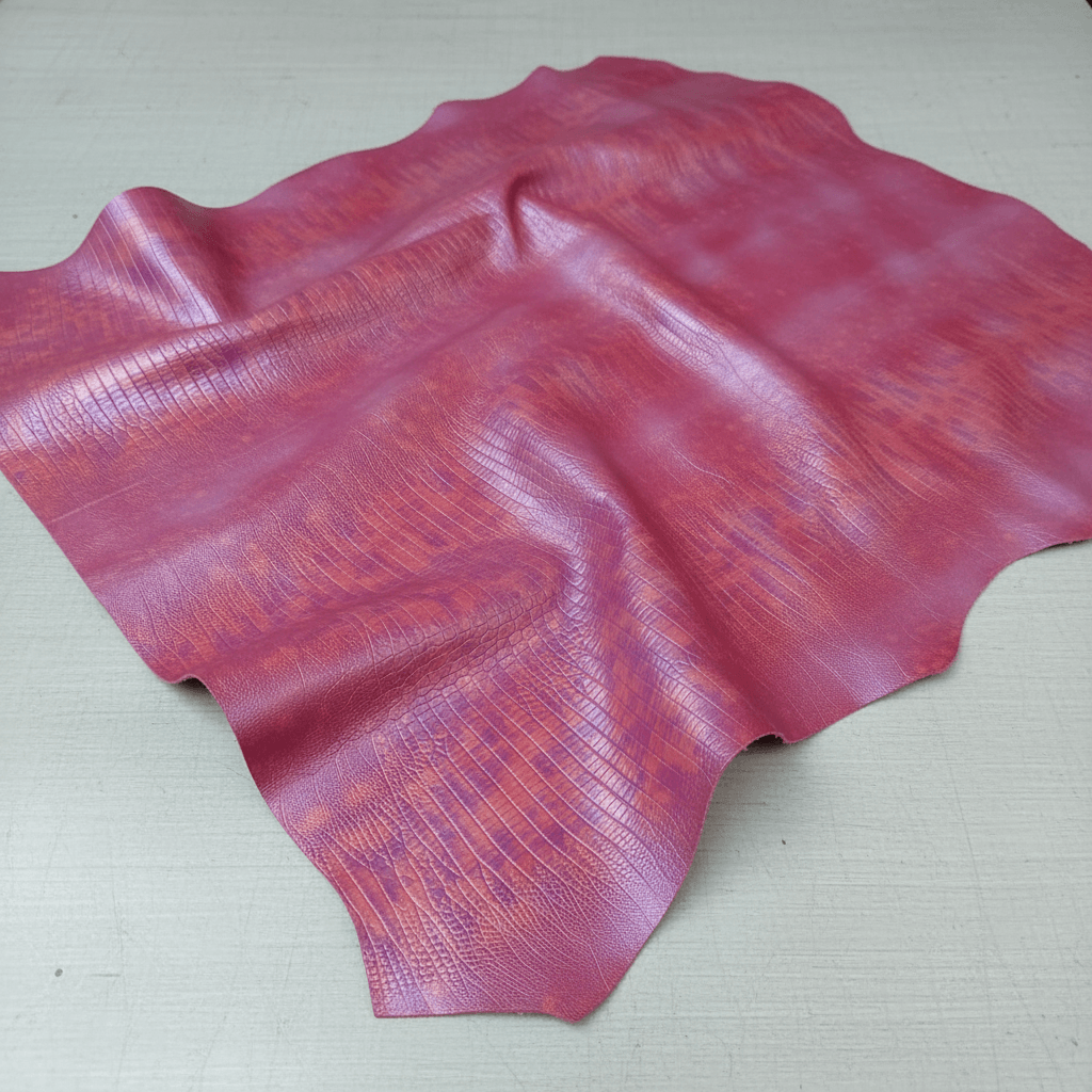 Curtido Estampado bicolor en Rosa y fucsia. Espectacular