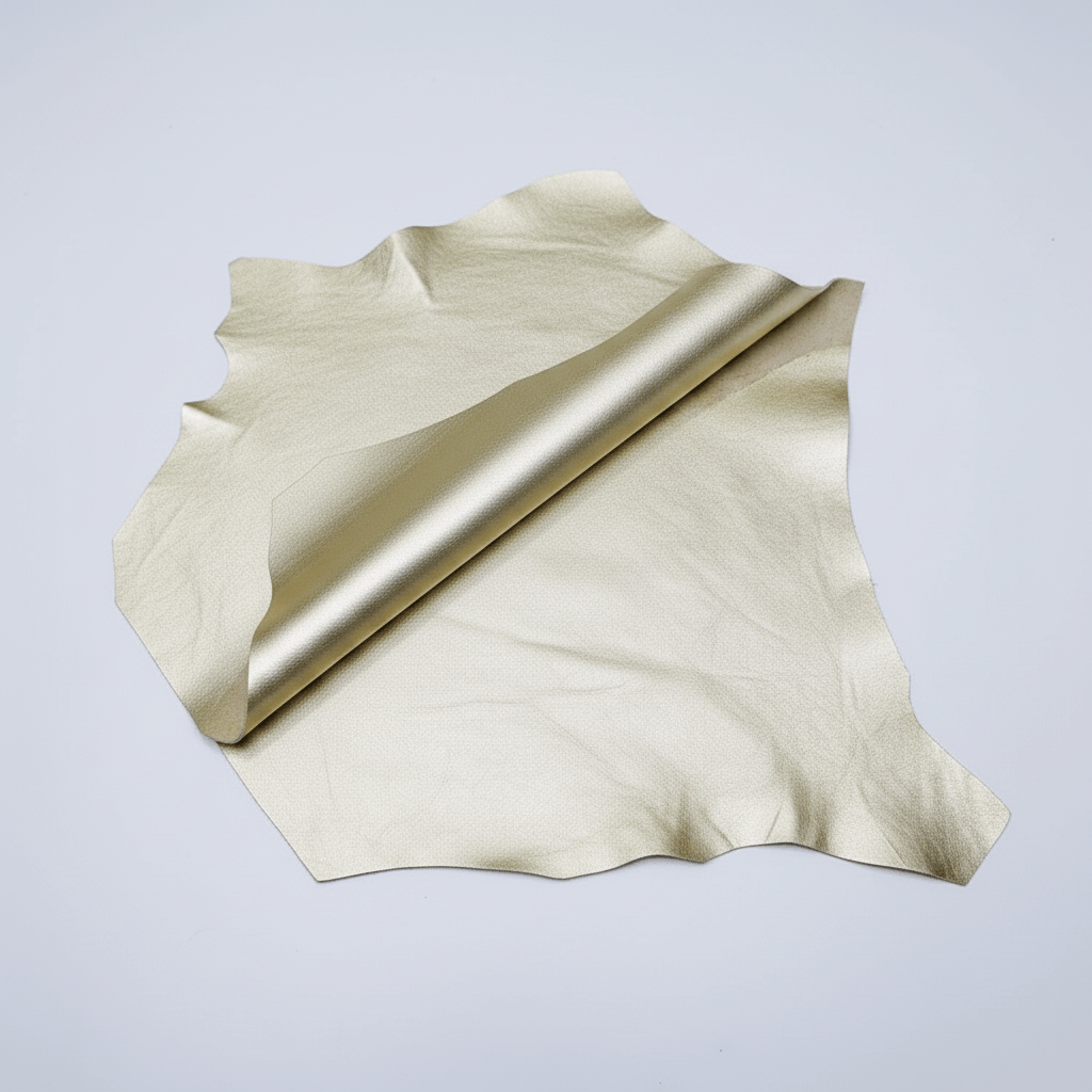 Curtido de cordero para artesanos en color oro