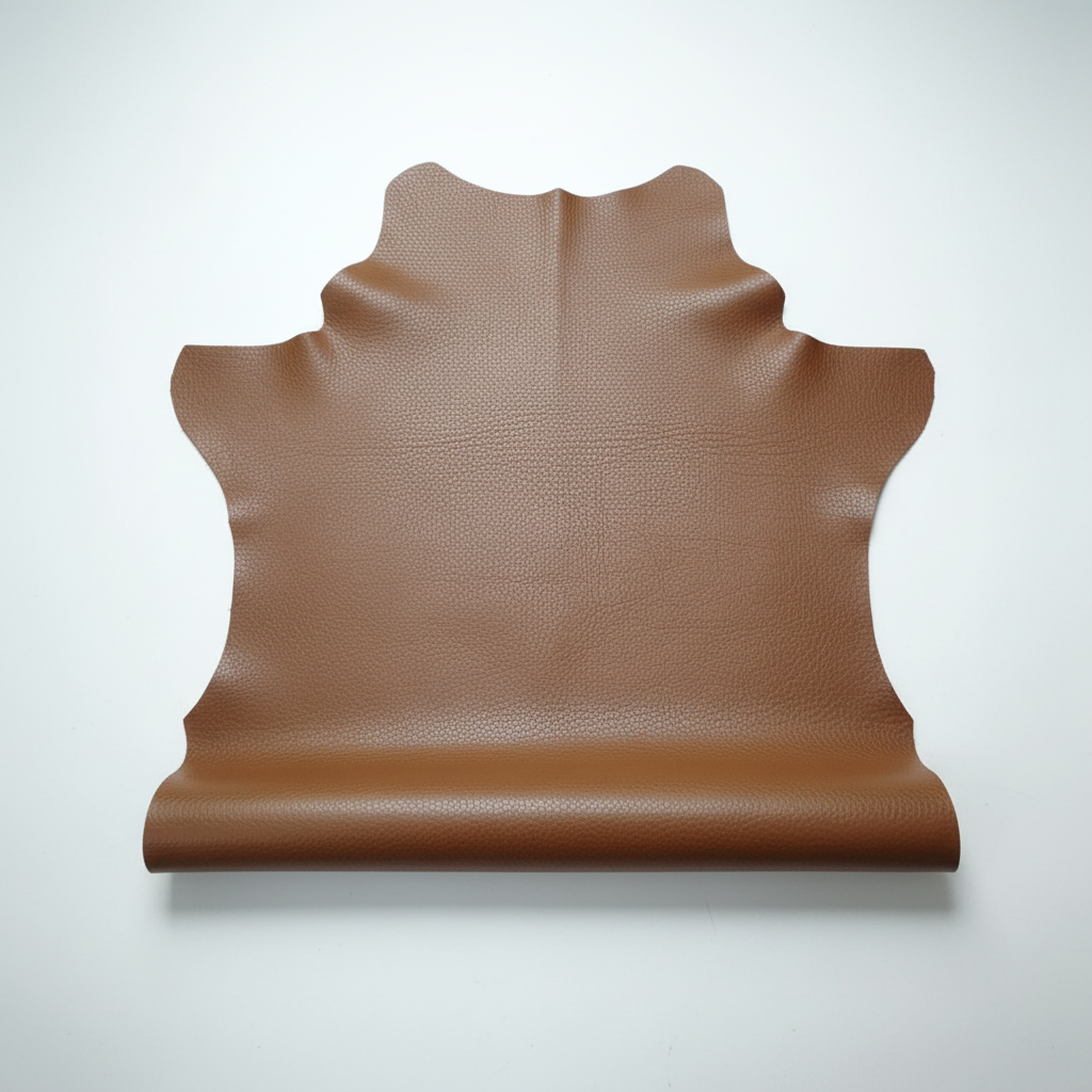 👜 Cuero Semirrígido Grabado de Ternera Marrón Claro – Elegancia y Resistencia para tus Proyectos Artesanales 🧵